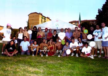 Foto di gruppo al tramonto